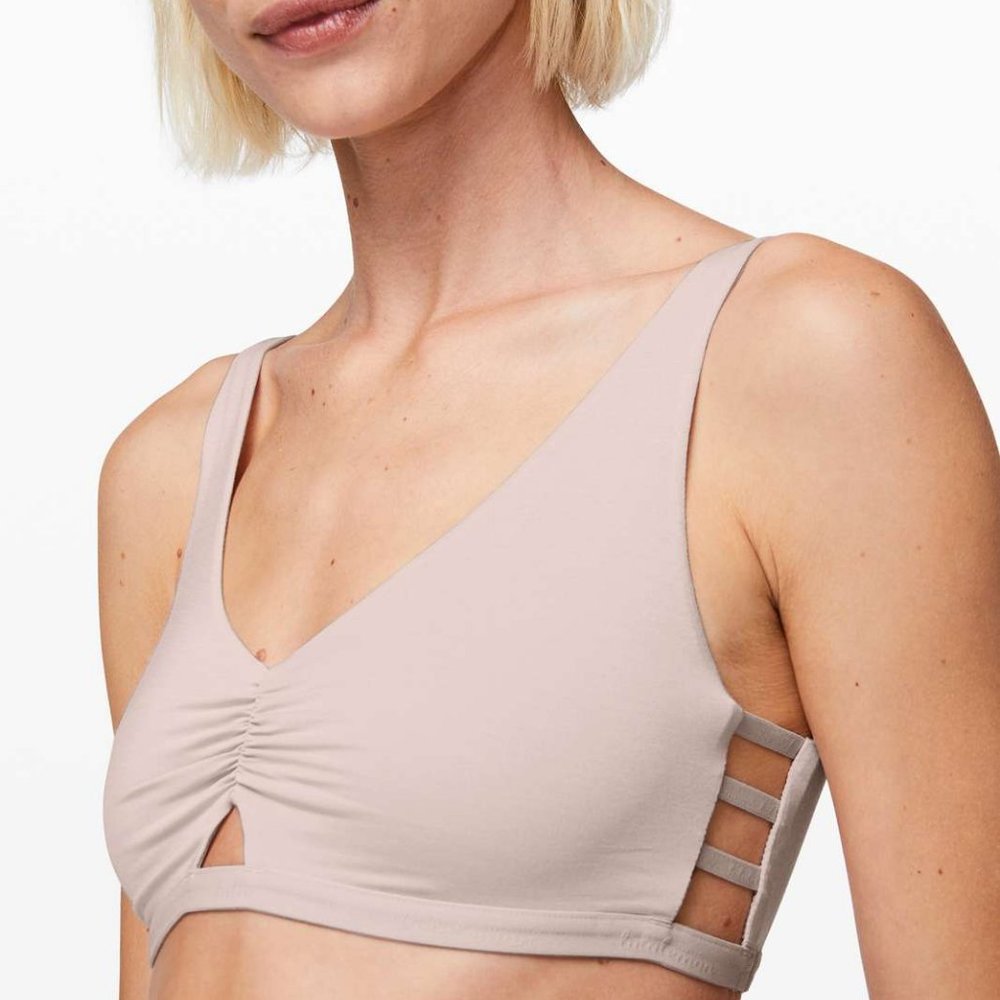 Lululemon Simply Gathered Bralette In Pink Bliss